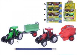 Obrázek z Traktor s vlečkou 21 cm dvě barvy (12) 